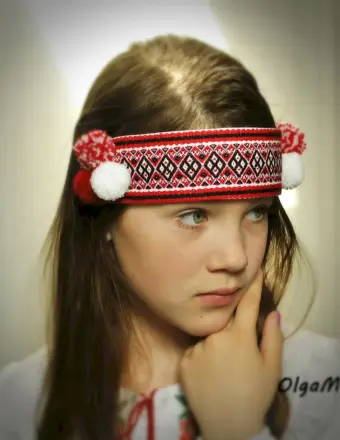 Белорусский национальный костюм очелье