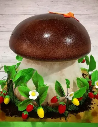 Торт Лесная грибная Полянка