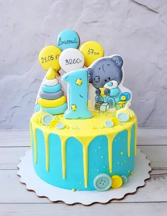 Торт на день рождения мальчику 1 годик