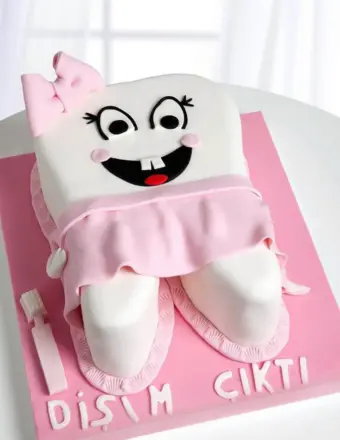 Торт зубик для девочки