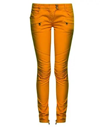 Жёлтые джинсы женские
